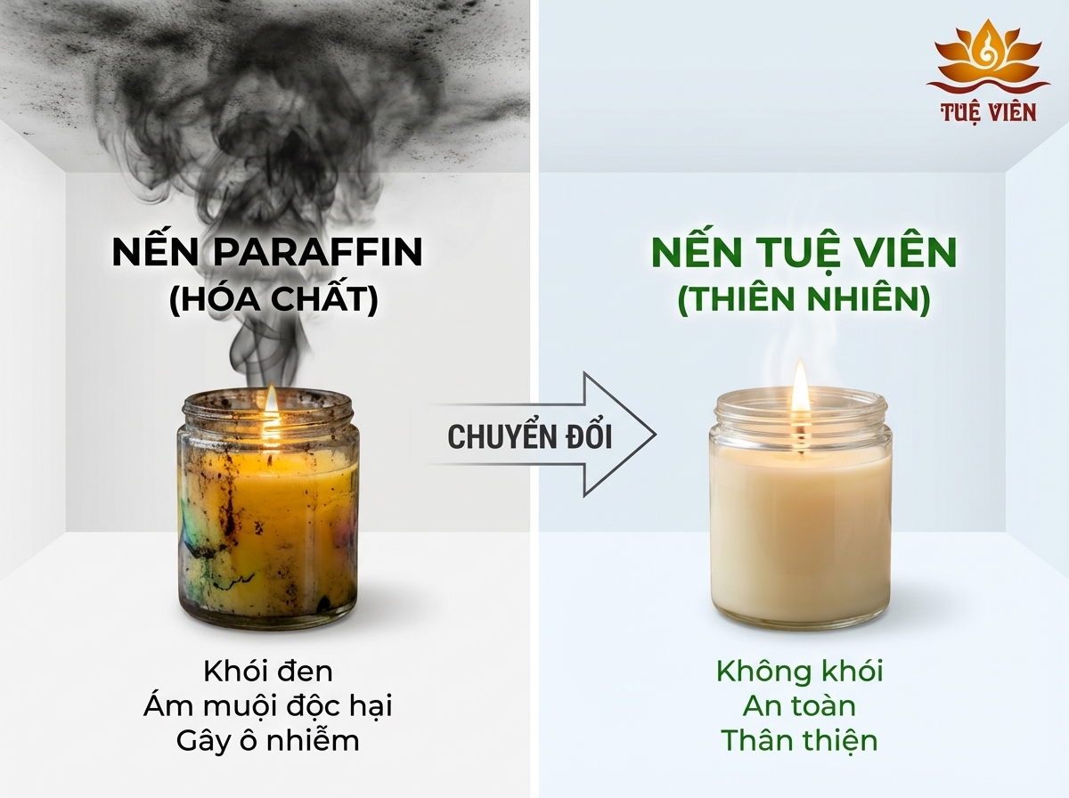 SỰ THẬT VỀ "KHÓI VÔ HÌNH" VÀ LÝ DO BẠN CẦN CHUYỂN SANG NẾN SẠCH NGAY HÔM NAY